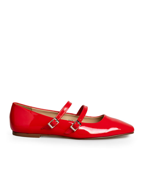 Balerina Roja Doble Hebilla Confort 710